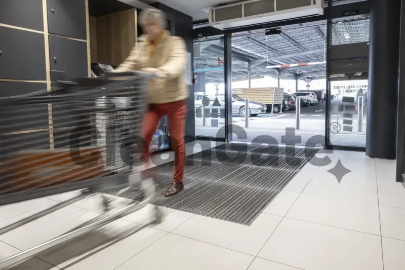 Commercial entrance cleaning systems