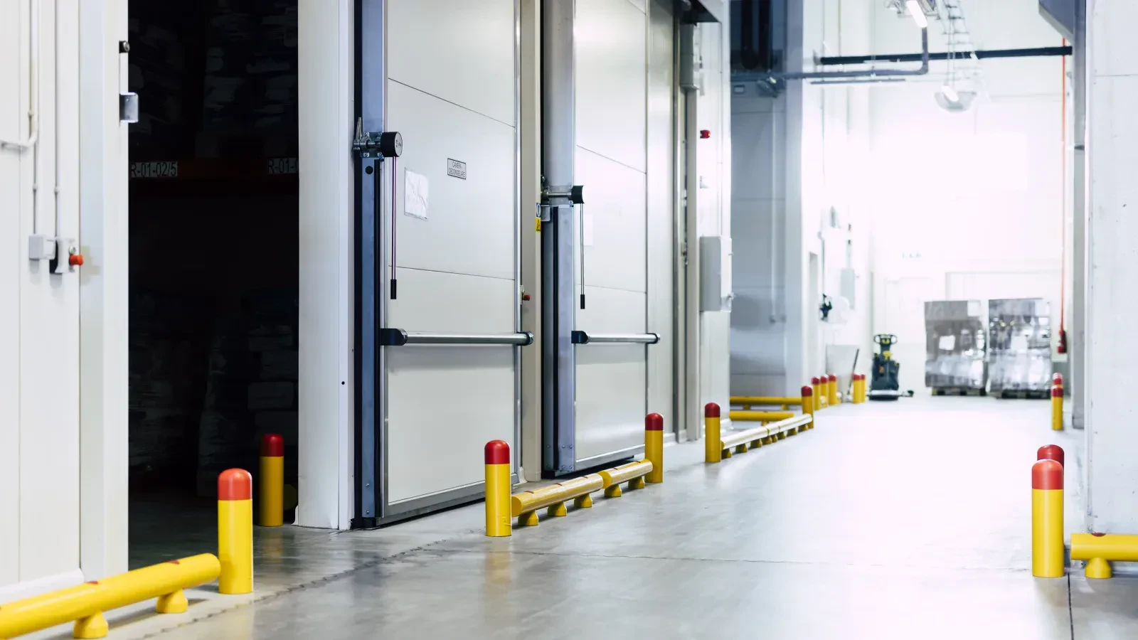 Loading-bay edge and vehicle guidance