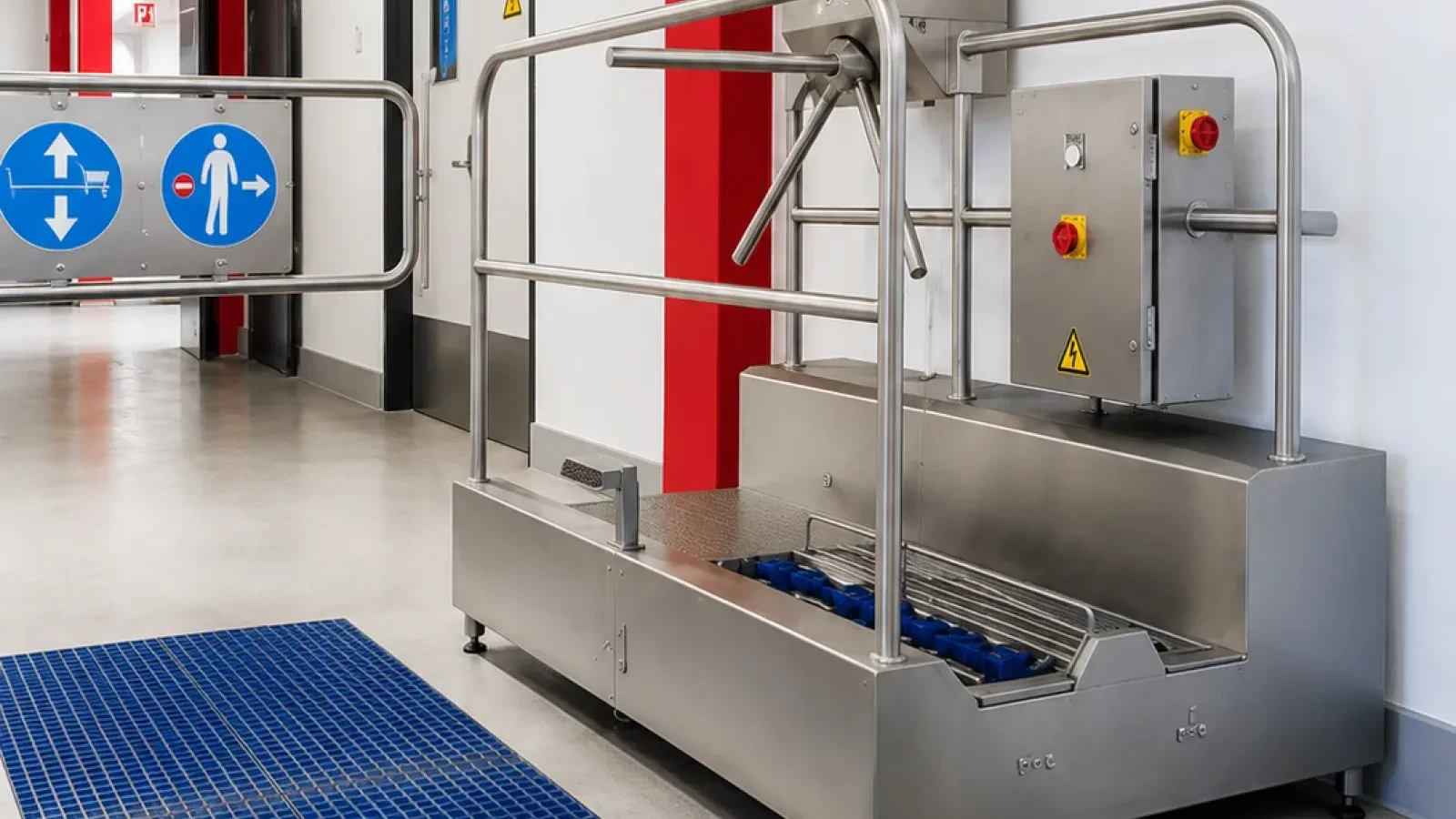 HEUTE hygiene sluice with controlled access