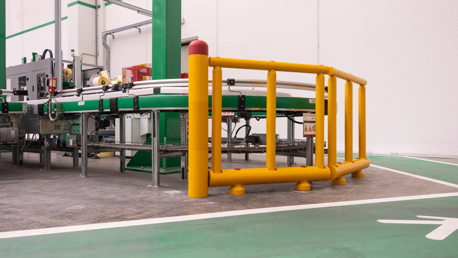 The edge of a machinery area
