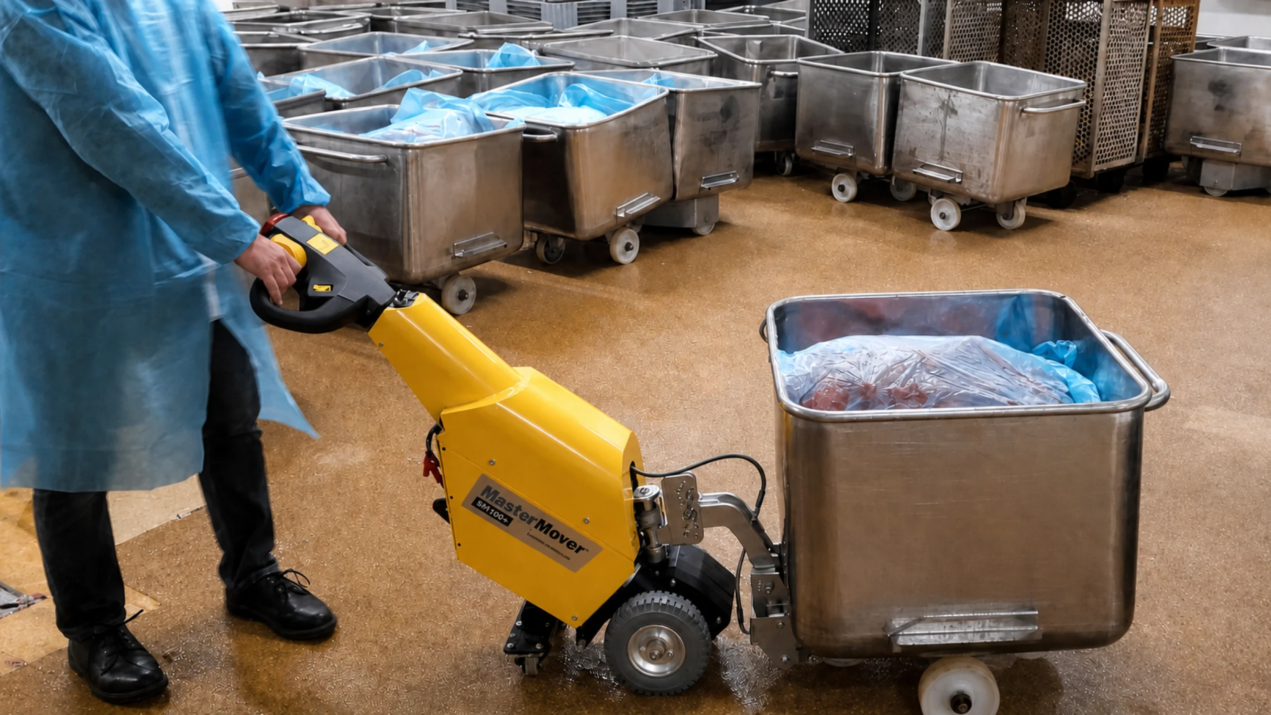 stainless carts in food processing