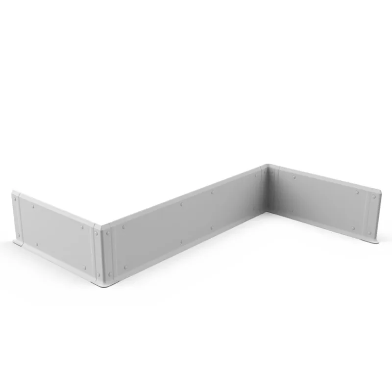 Impact protection panel with hygienic skirting