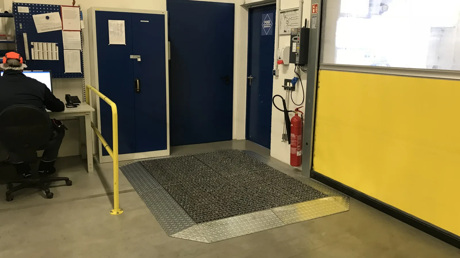 Personnel entrance in an industrial area
